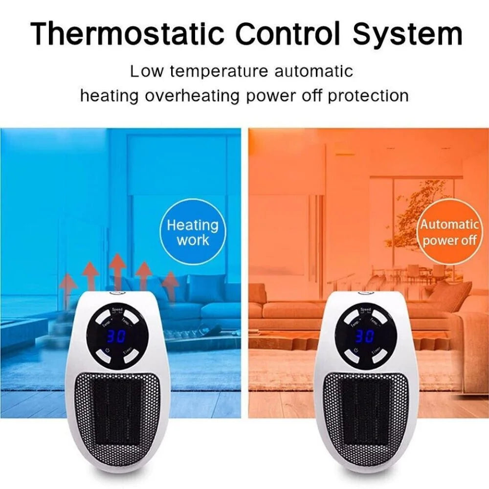 Portable Mini Electric Wall Heater with Timer U649