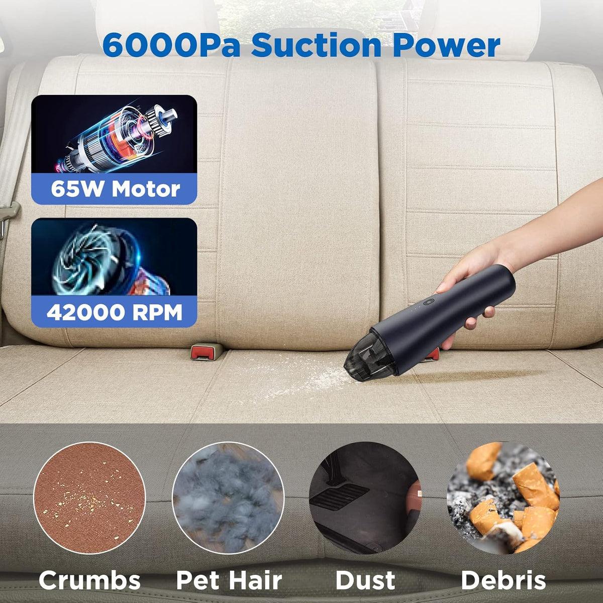 Cordless Handheld Car Vacuum Pack of 2 K36223