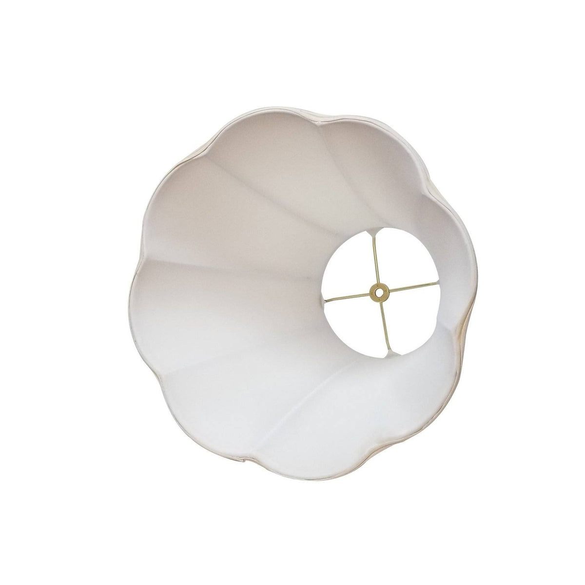 Beige Scallop Bell Lamp Shade, 10 x 20 x 15.5 C6121