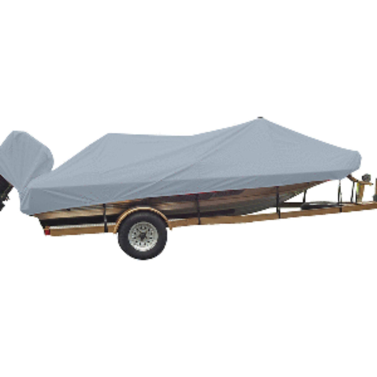 Grey Poly-Guard Boat Cover for 18.5 Wide Bass Boats Q939716