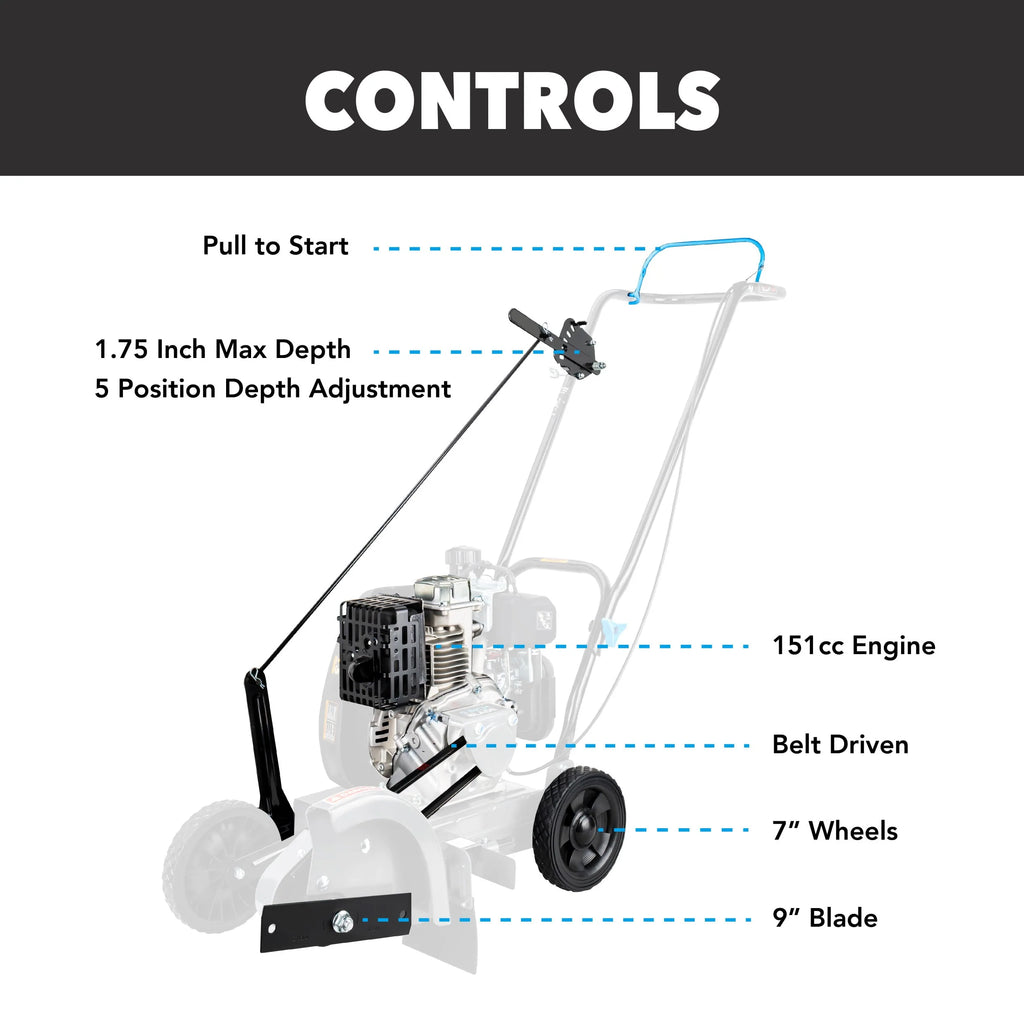 150cc Gas Powered Walk Behind Lawn Edger G8338