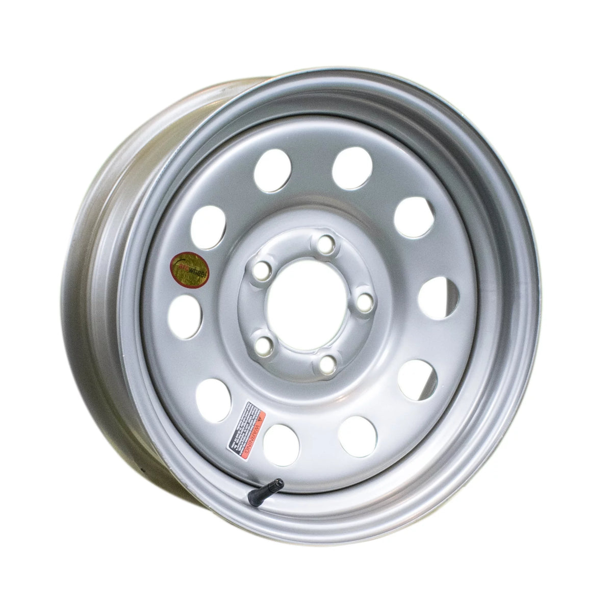 Silver Modular Steel Trailer Wheel 15 x 5 Rim 5 on 4.5 W6640