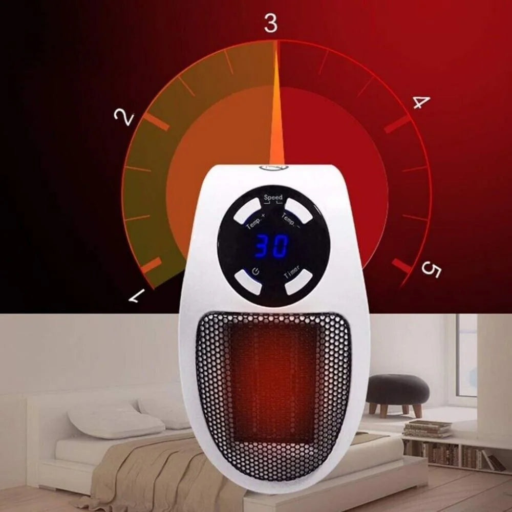 Portable Mini Electric Wall Heater with Timer U649