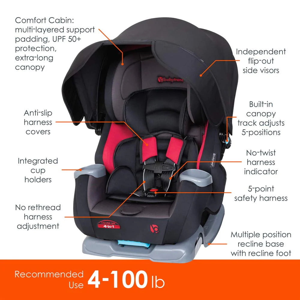 4-in-1 Convertible Car Seat M651