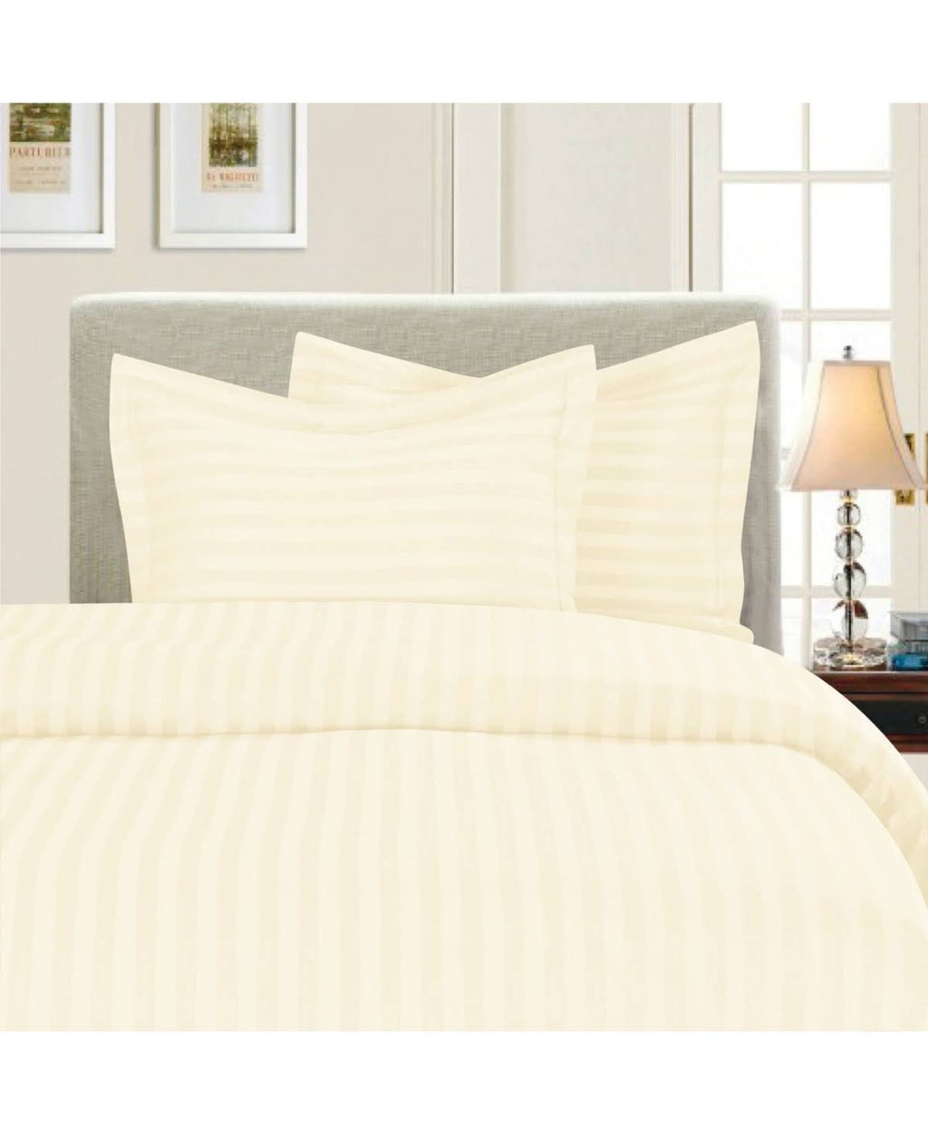 Beige 3 PC Wrinkle-Free Duvet Cover Set R566205