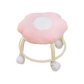 Pink Rolling Swivel Stool Z95670