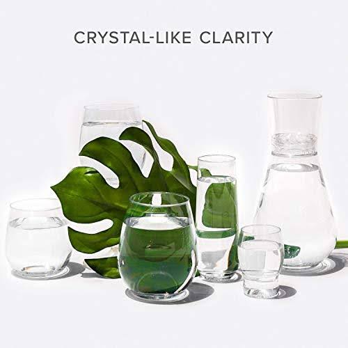Clear Plastic Stemmed Wine Glasses 14 oz 48 Count R93082