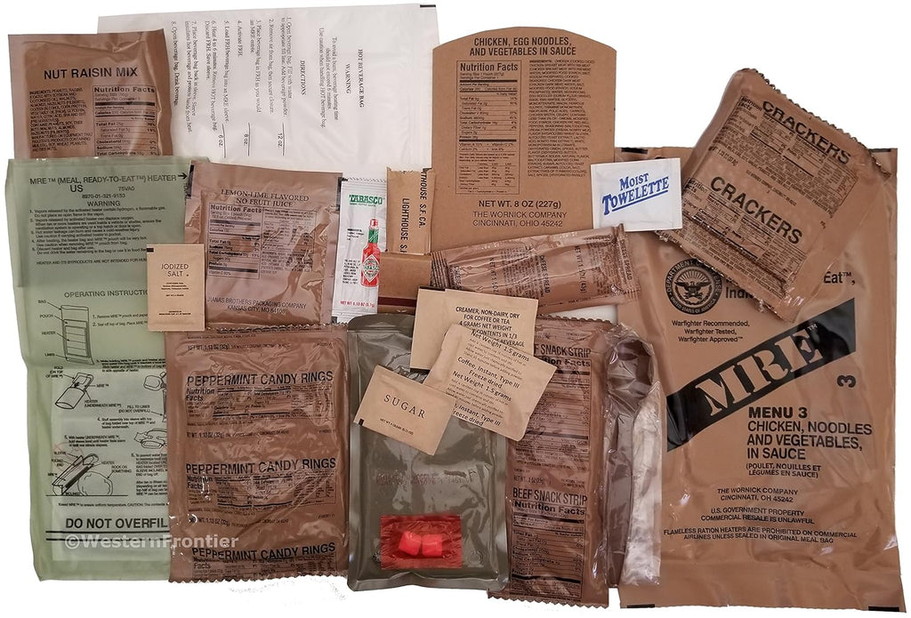 24 Meals Military Surplus Meal Ready to Eat P204