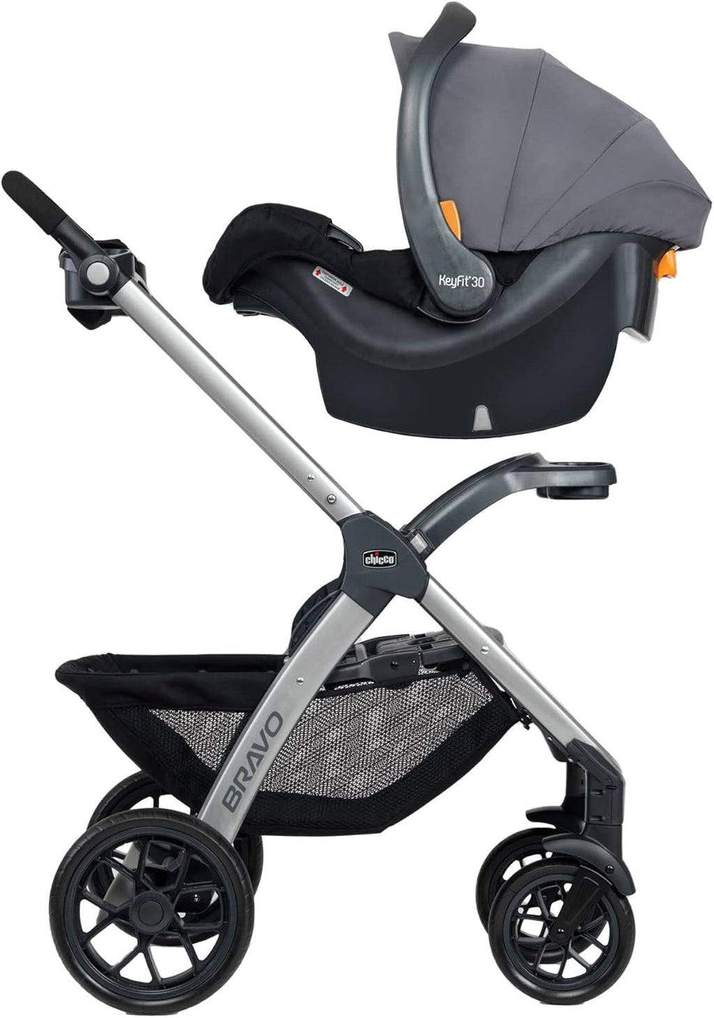 3-in-1 Travel System Stroller with Infant Car Seat and Base, Camden/Black & Grey H679656