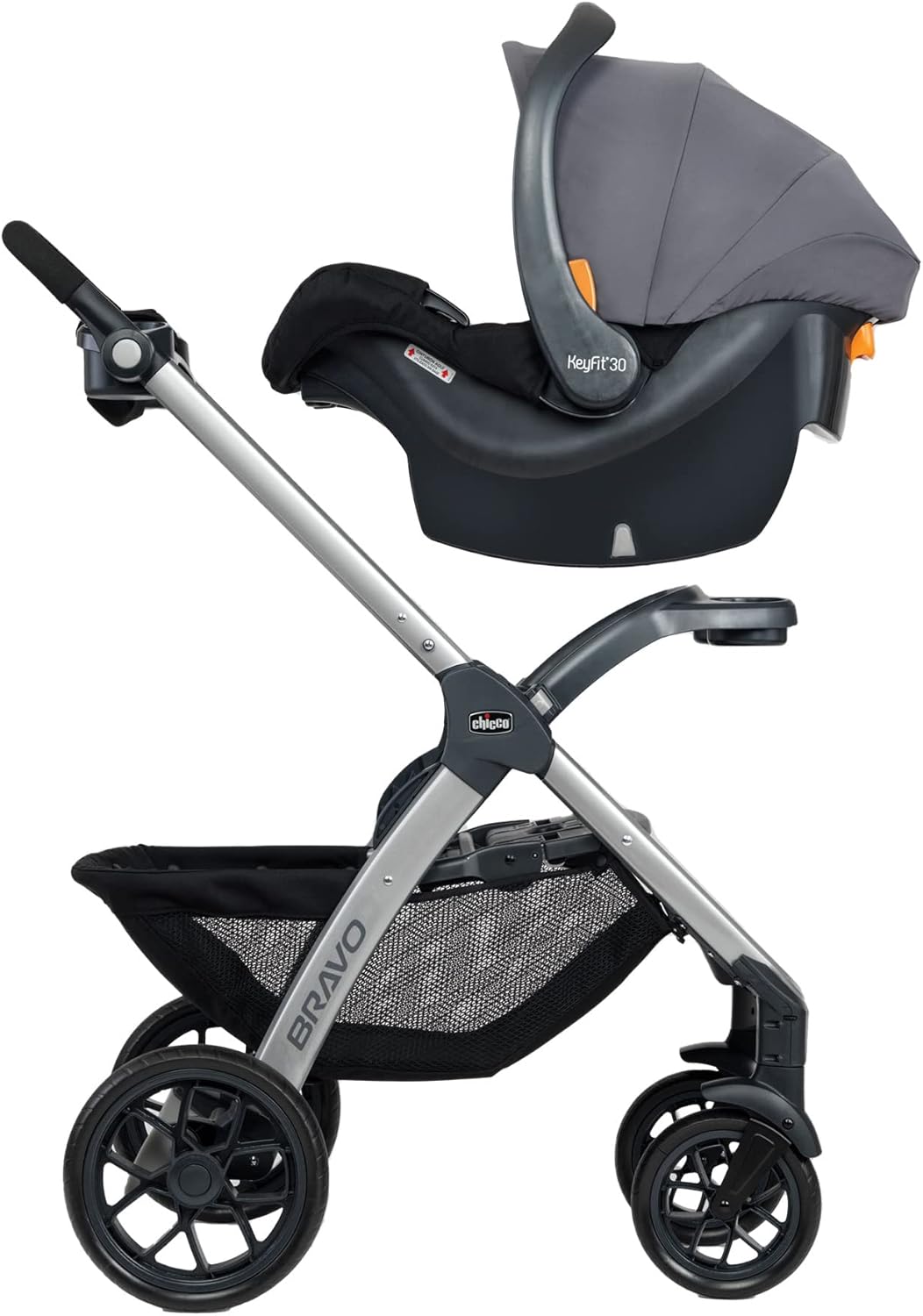 3-in-1 Travel System Stroller with Infant Car Seat and Base, Camden/Black & Grey H679656
