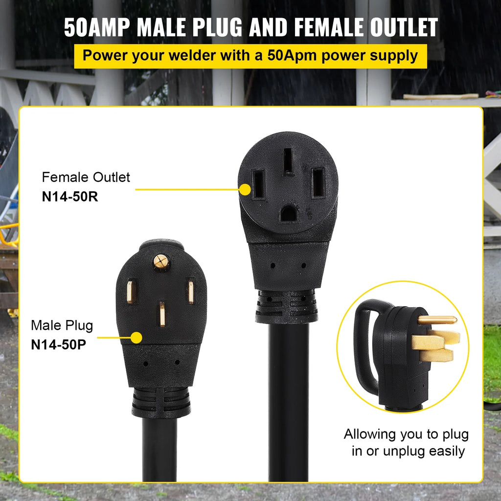 50 ft 50 Amp RV Extension Cord with Molded Connector V78194
