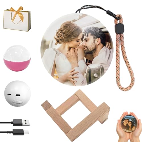 Black USB Rechargeable Memory Sphere Lamp T30549