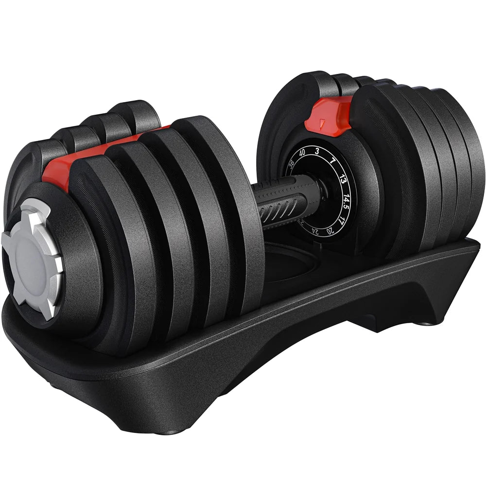 3-40lb 12-in-1 Quick-adjust Dumbbell Weights K627376