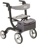 Red 4-Wheel Rollator Walker With Seat H222