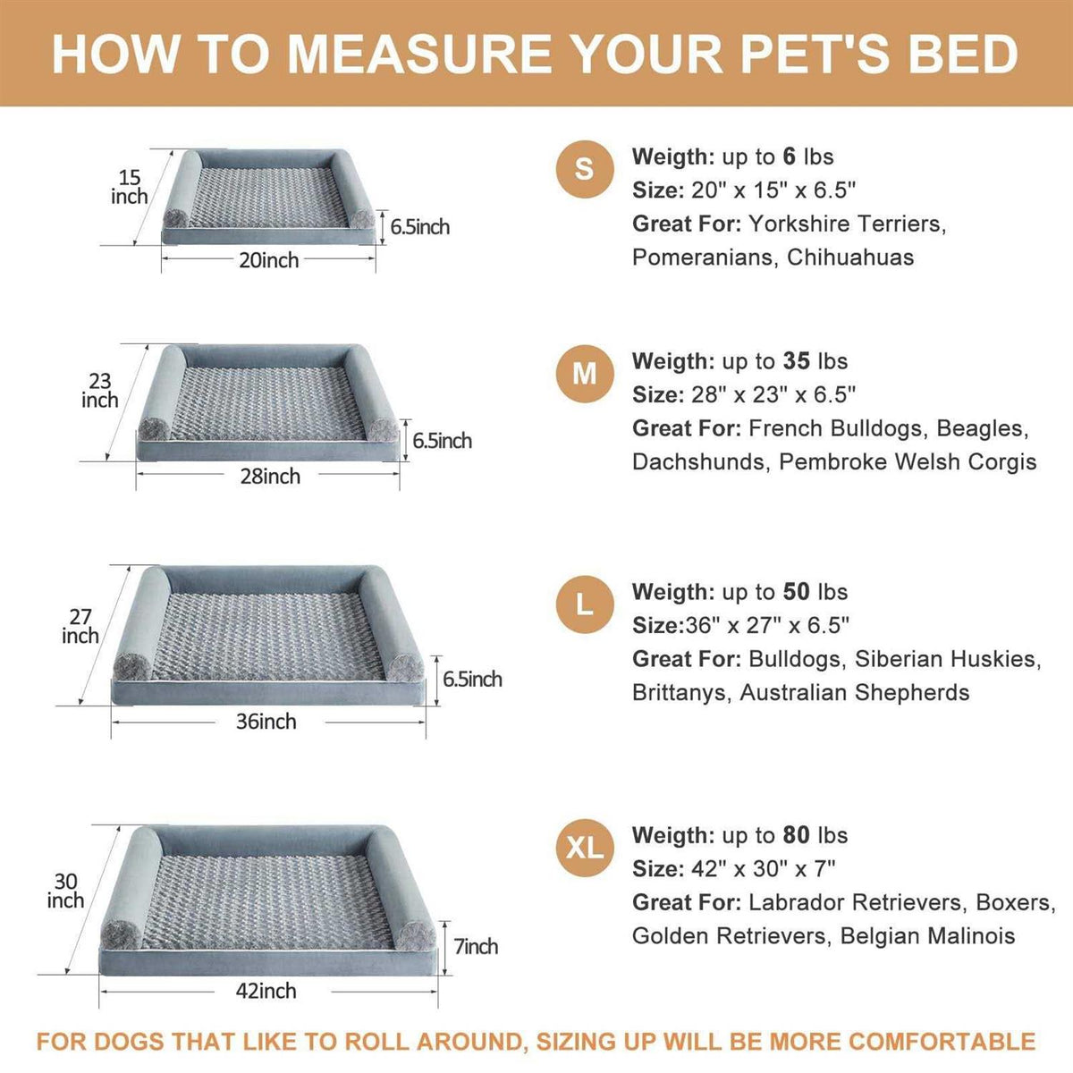 Orthopedic Egg Foam Dog Bed with Removable Washable Cover A684