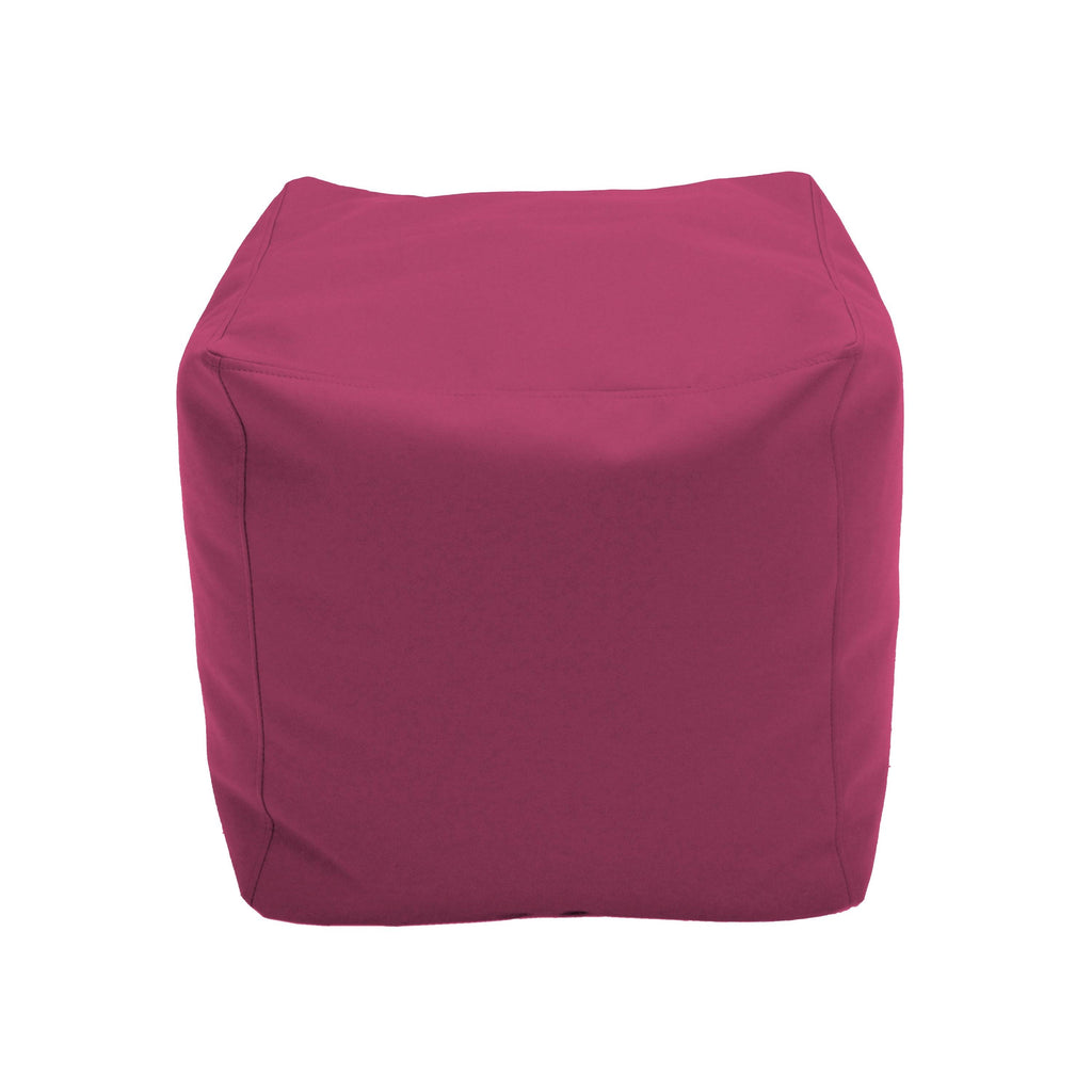Raspberry Square Bean Bag Pouf K42595