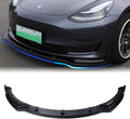 Glossy Carbon Fiber Pattern Front Bumper Lip Spoiler for Tesla Model 3 X53568