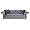 Silver Button Tufted Sofa M316