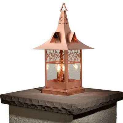 Old Penny Water Glass Pier Mount Light G38657