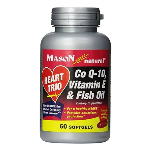 Co Q-10 Vitamin E Fish Oil Softgels 3 Pack J439
