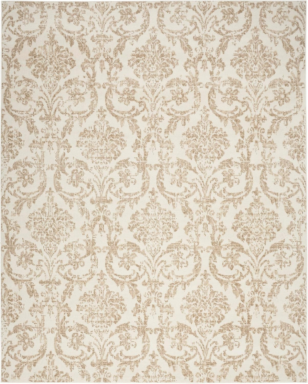 Vintage Ivory Beige 7'10" x 9'10" Area Rug J282458
