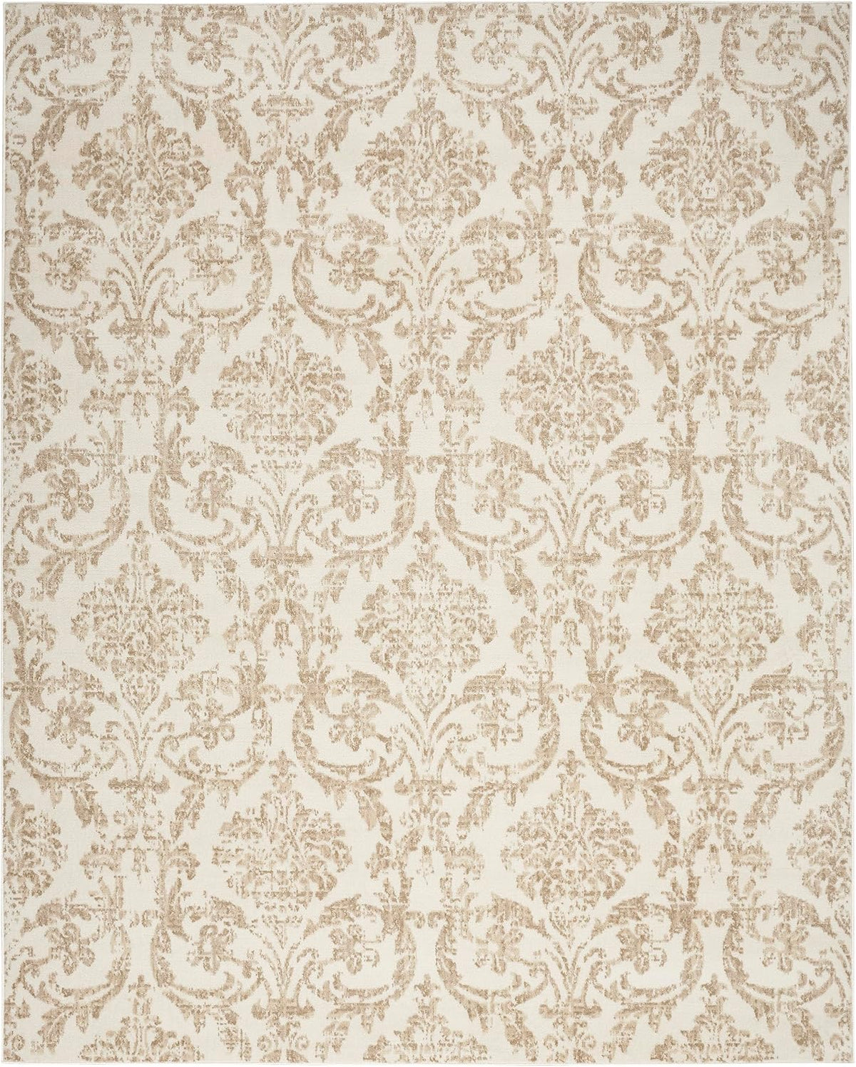 Vintage Ivory Beige 7'10" x 9'10" Area Rug J282458