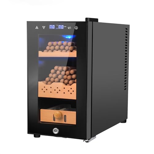 Electric Cigar Humidor 25L 200 Counts Thermostatic Cooler Cabinet H45279