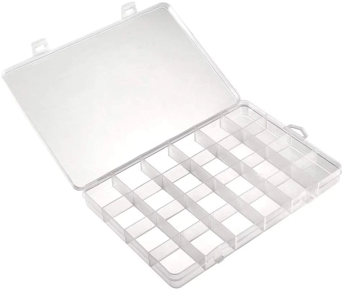 Plastic 24 Grids Electronic Component Storage Box Pack of 2 J2468