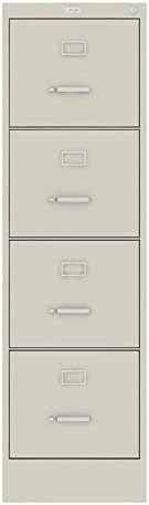 22 Deep 4 Drawer Letter File Cabinet in Putty P104