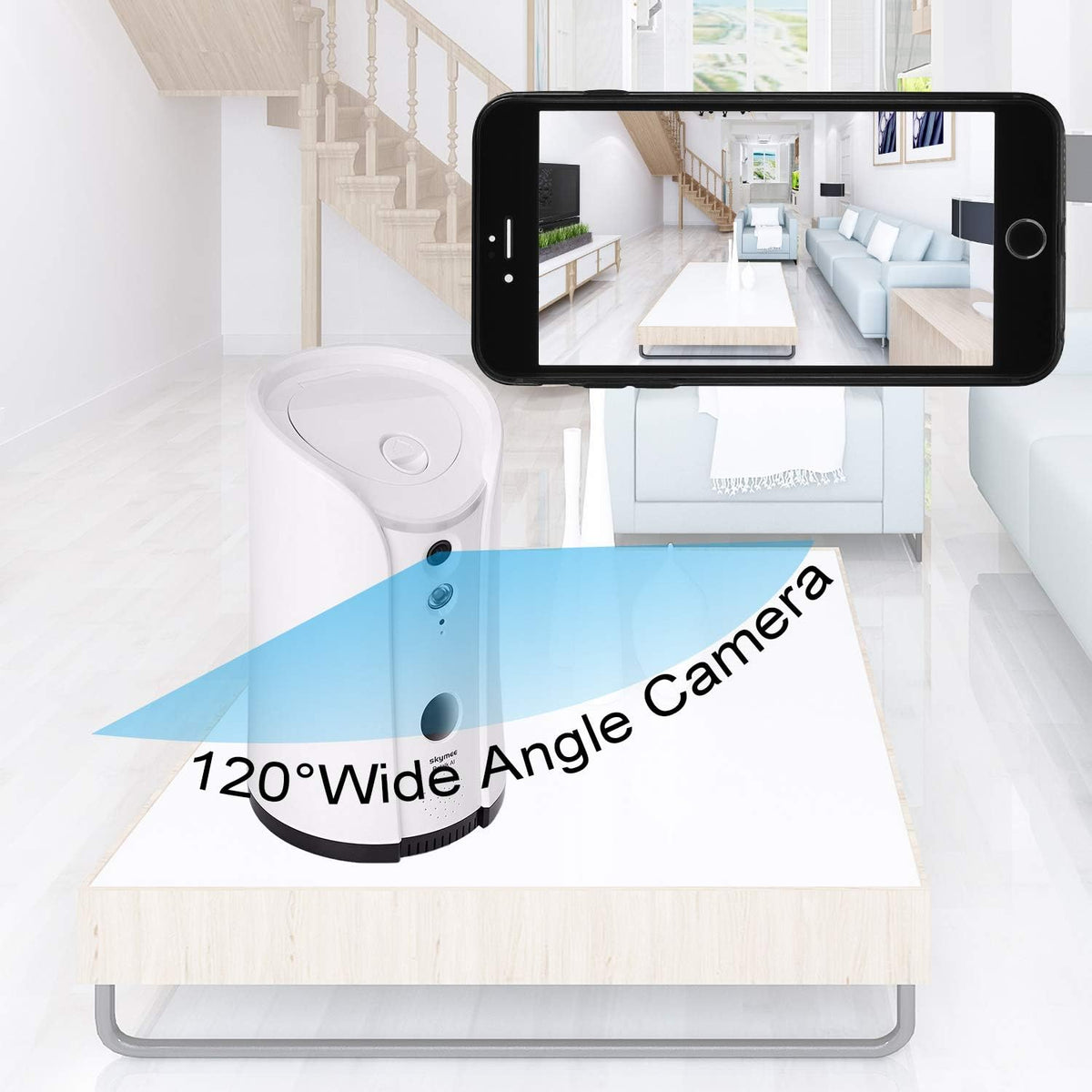 WiFi Remote Pet Camera with 180° PTZ and Night Vision A57143