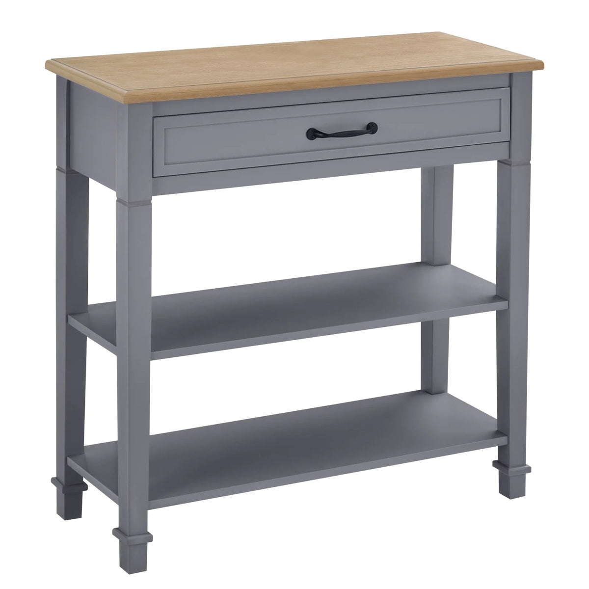 Grey Sofa Console Entry Hallway Table with Storage W8827