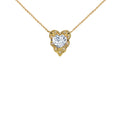 Emerald Green 10K Yellow Gold Birthstone Heart-Shaped Pendant Necklace with 22" Chain G55343