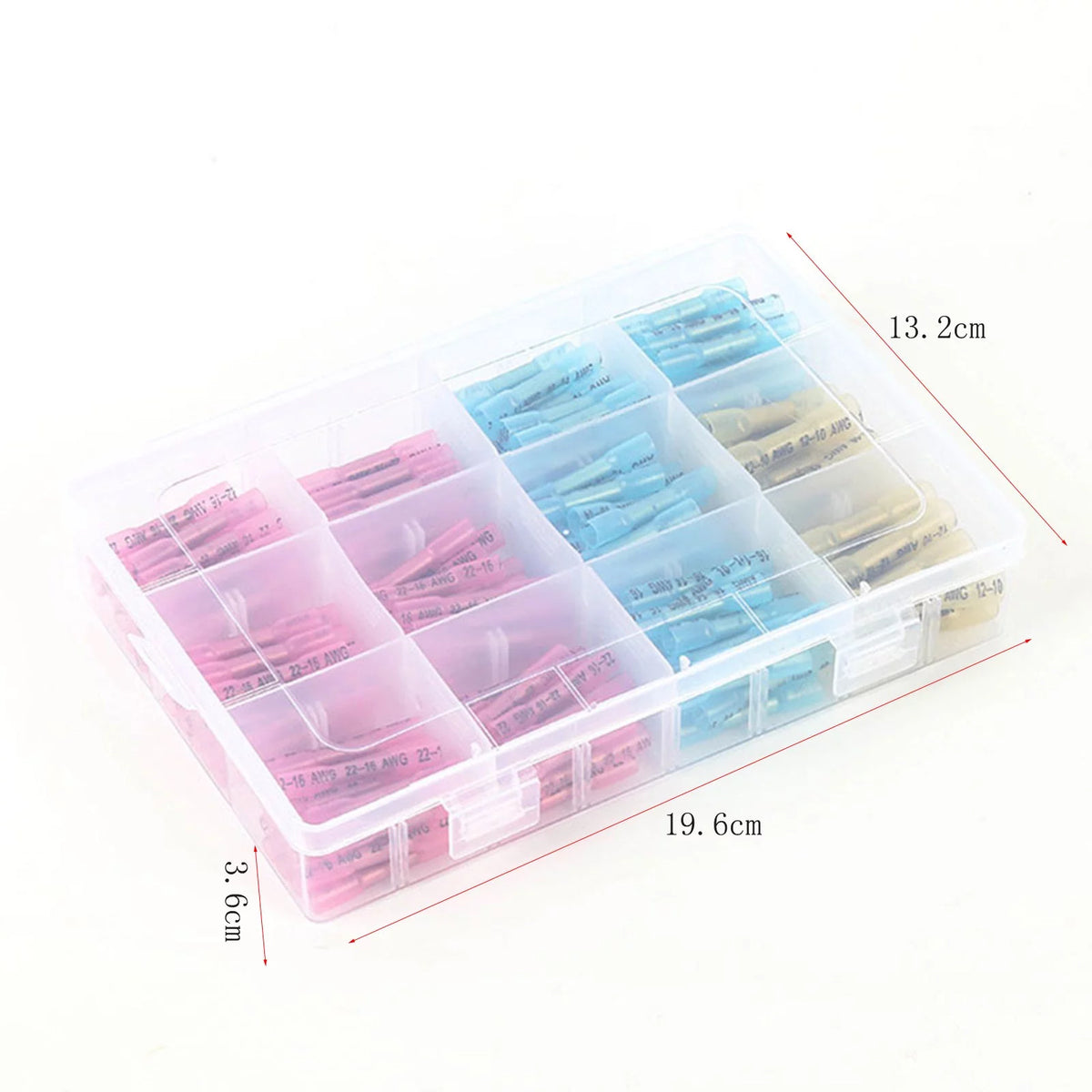 200PCS Insulated Waterproof Heat Shrink Butt Connectors Kit A198
