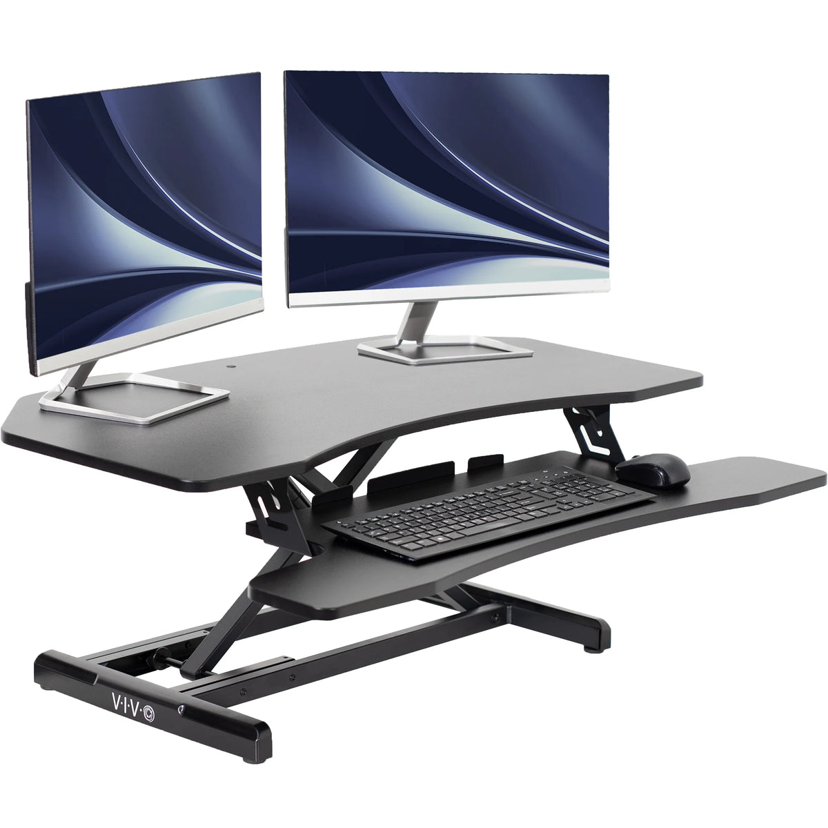 Black Corner Height Adjustable Standing Desk L69094