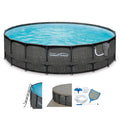 20ft x 48in Above Ground Frame Swimming Pool Set with Pump V406852