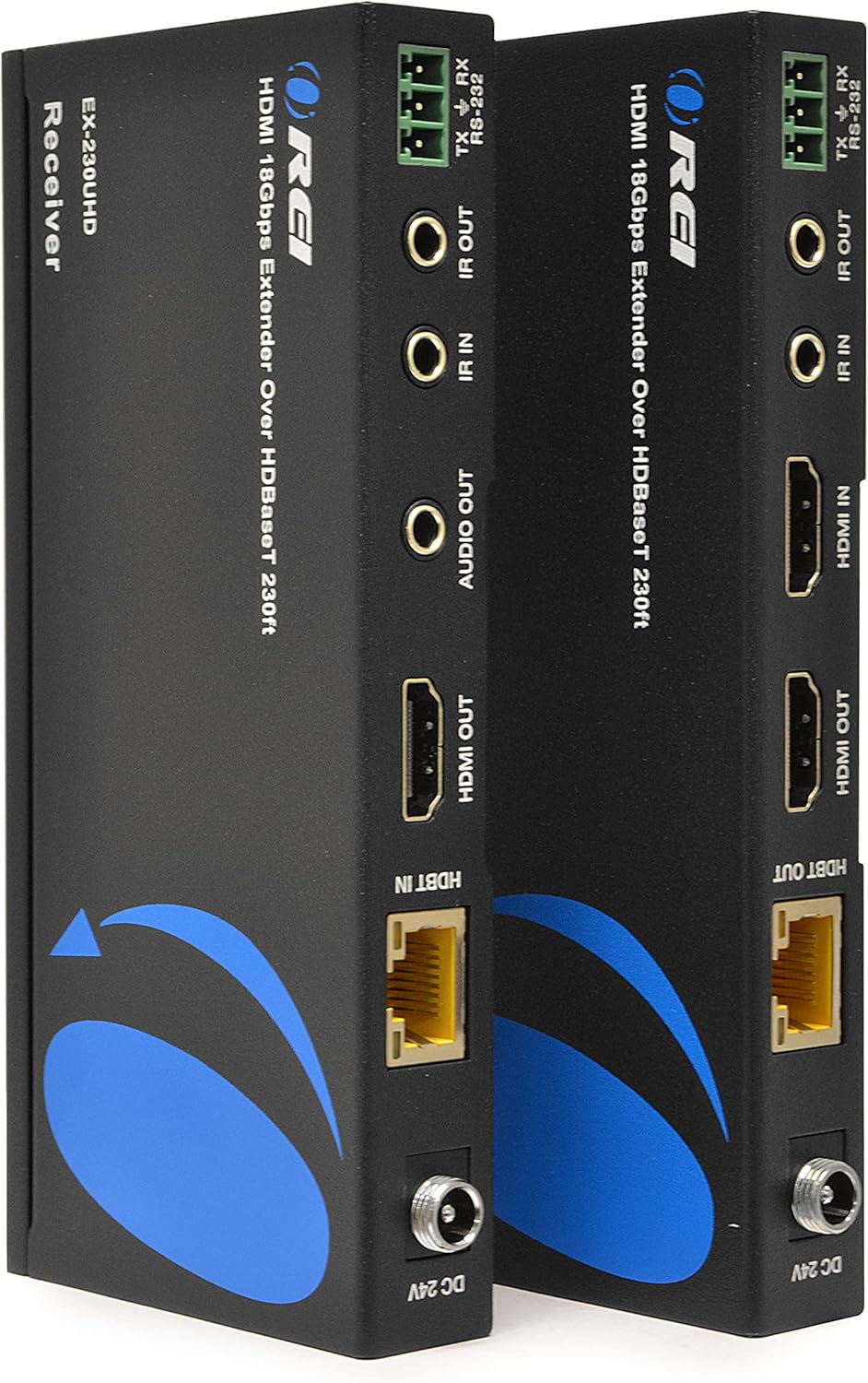 4K UltraHD Extender over HDBaseT Balun Full 18Gbps Over CAT 5/6/7 Ethernet Cable O592918