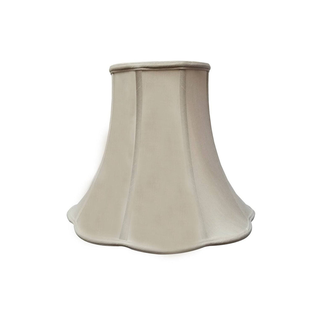 Beige Scallop Bell Lamp Shade, 10 x 20 x 15.5 C6121