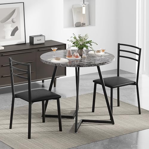 Small Round Dining Table Set for 2 W141398