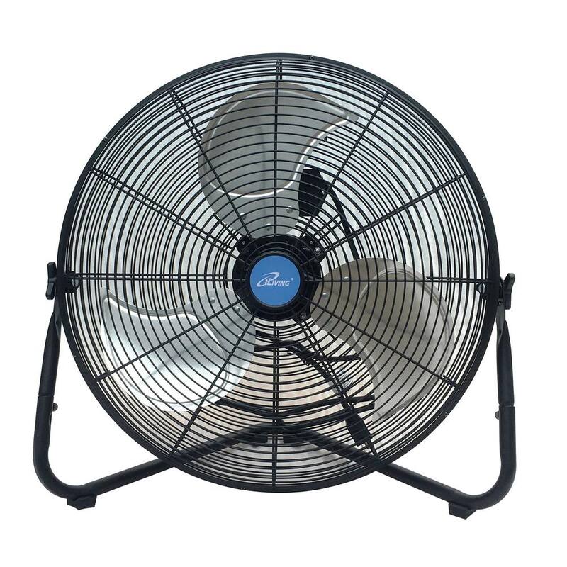 20 in. 3 Speeds High Velocity Floor or Wall Mount Fan, 5800 CFM, Black M271150