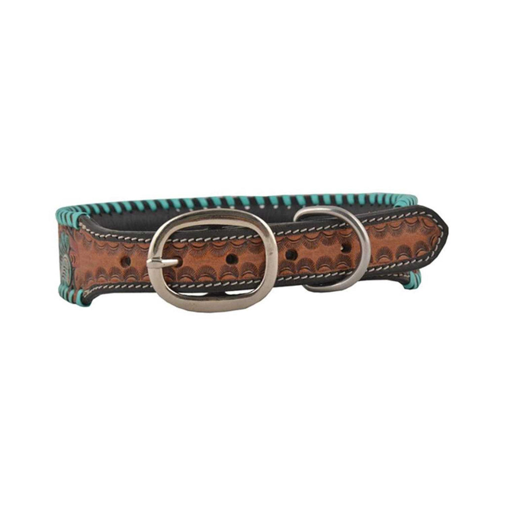 Tooled Leather Dog Collar N52523