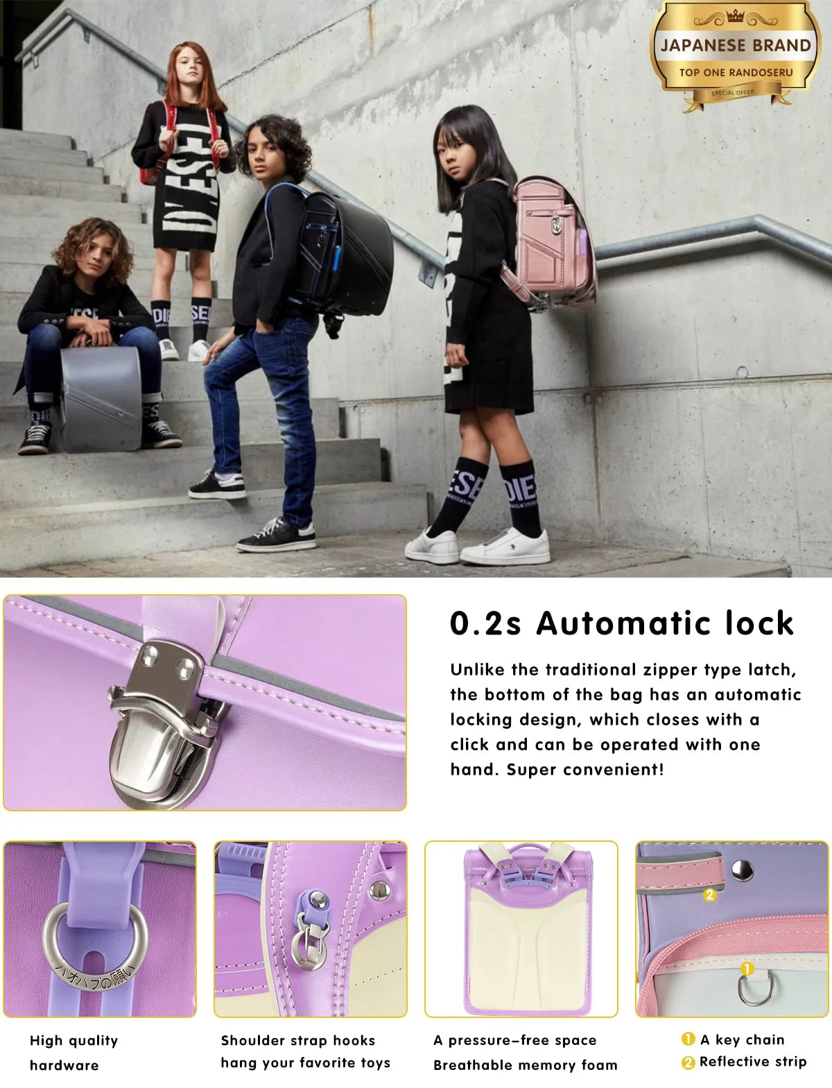 Handmade Japanese School Bag L6913