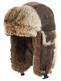 Bulk Winter Faux Fur Bomber Trapper Hat in Brown A72523