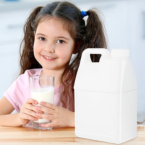 2.5 Gallon Clear Plastic HDPE Jugs with Lids D392
