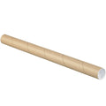 Kraft Mailing Tubes with Caps 50/Case U23483