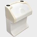 White Beige Pontoon Boat Steering Console X6685
