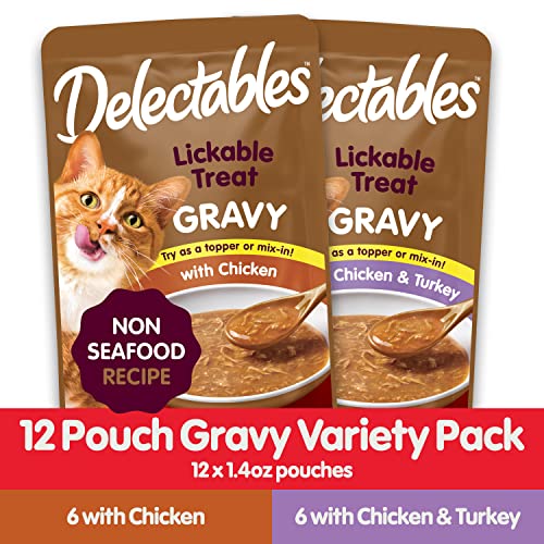 12 Pack 1.40 Ounce Chicken Flavor Lickable Wet Cat Treat Q77601