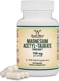 60 Capsules 350mg Magnesium Acetyl-Taurate Supplement H1569