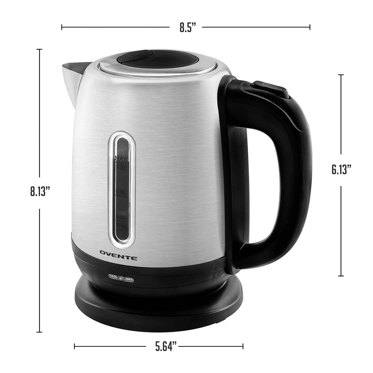 Stainless Steel Electric Kettle 1.2 Liter with Auto Shut-Off A7902
