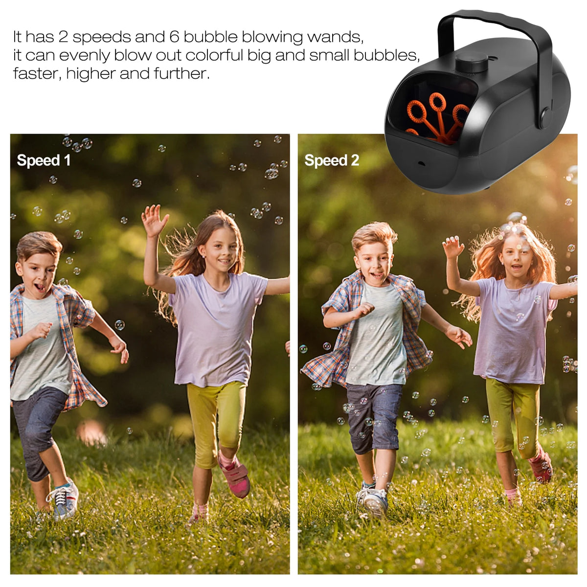 Portable Rechargeable Bubble Machine V618778