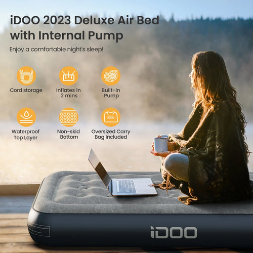 13'' Twin Inflatable Air Mattress with Built-in Pump O73368
